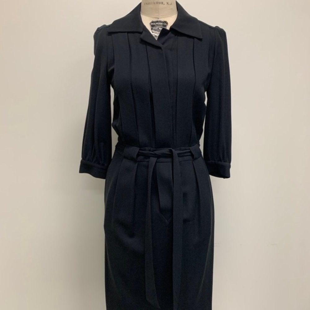DVF Tailored Pleat Dress
